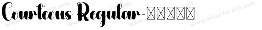 Courteous Regular字体转换